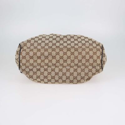 Gucci Beige,Black GG Canvas Medium Sukey Tote