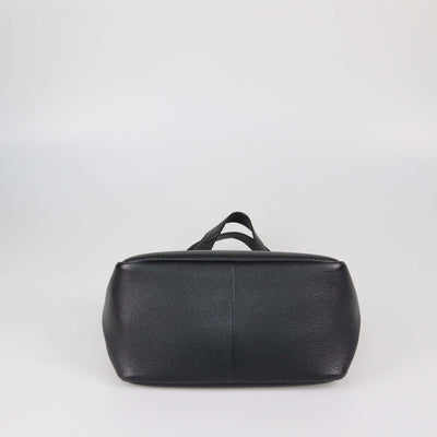 Prada Black Vitello Daino Leather Small Dynamique Tote