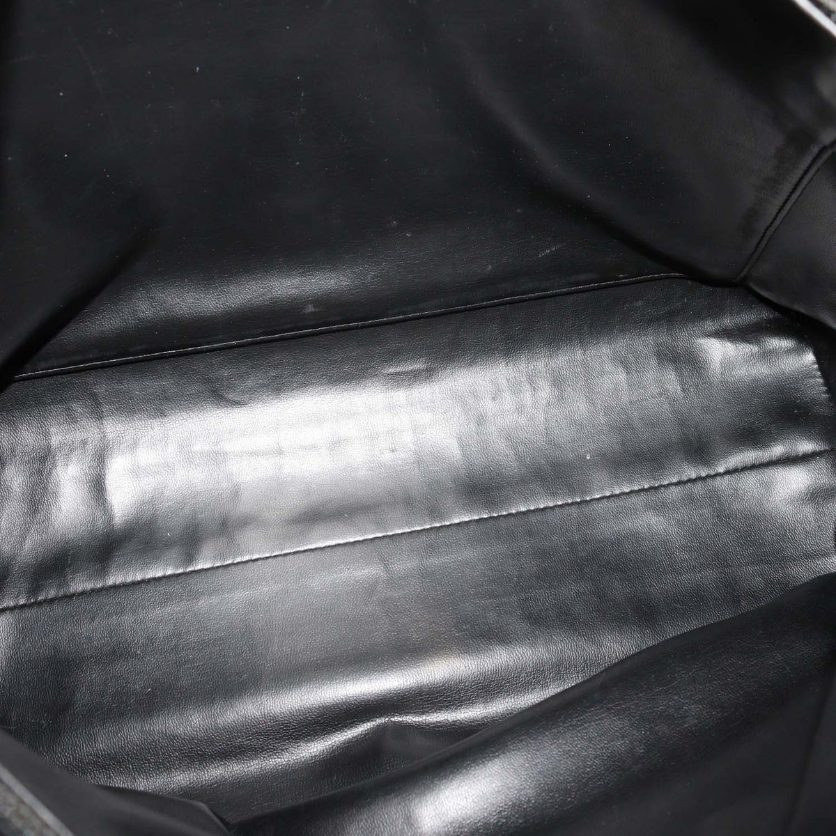 Chanel Black Quilted Leather Vintage Chain Tote