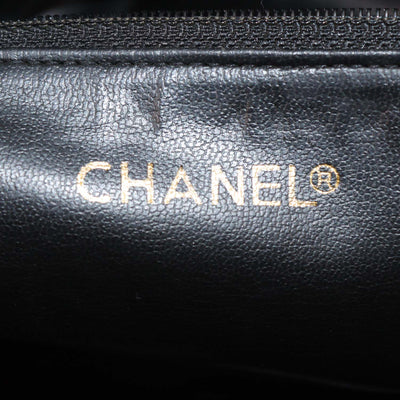 Chanel Black Quilted Leather Vintage Chain Tote
