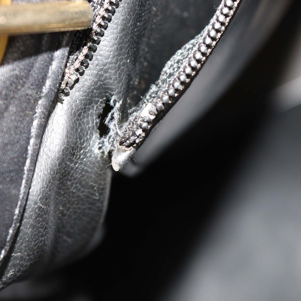 Chanel Black Quilted Leather Vintage Chain Tote