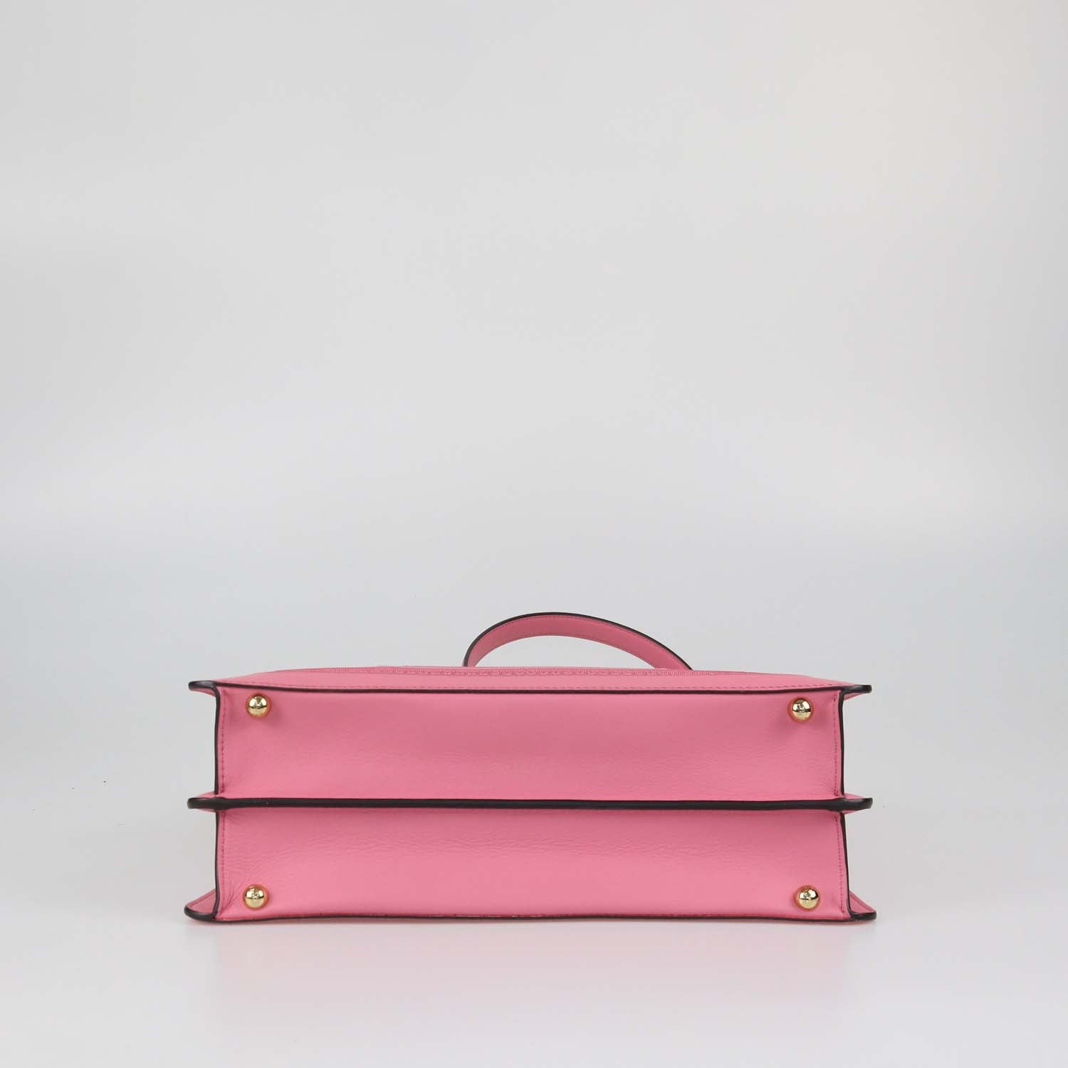Fendi Pink Leather Laser Cut Lace Embroidered Medium Peekaboo IseeU Bag