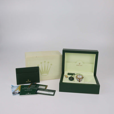 Rolex White Dial 18K Yellow Gold Oyster Steel Yacht-Master 168623-0016 Women's Wristwatch 35 mm Womens Rolex 