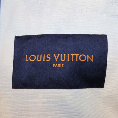 Louis Vuitton Blue Monogram Bandana Mixed Canvas and Leather Jacket