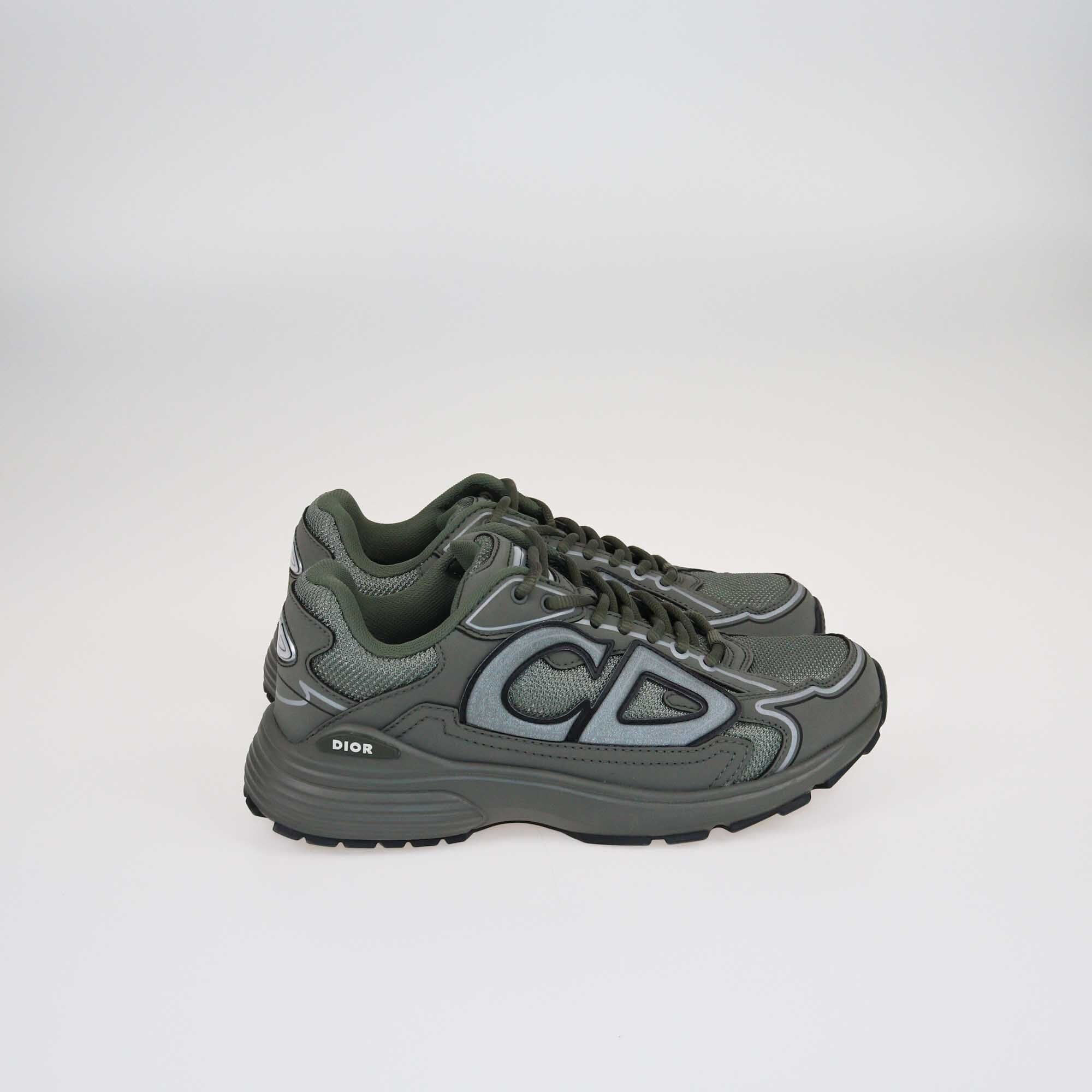 Dior Army Green B30 Low Top Sneakers Shoes Christian Dior 