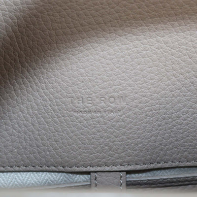 The Row Dark Taupe Leather Soft Margaux 12 Bag