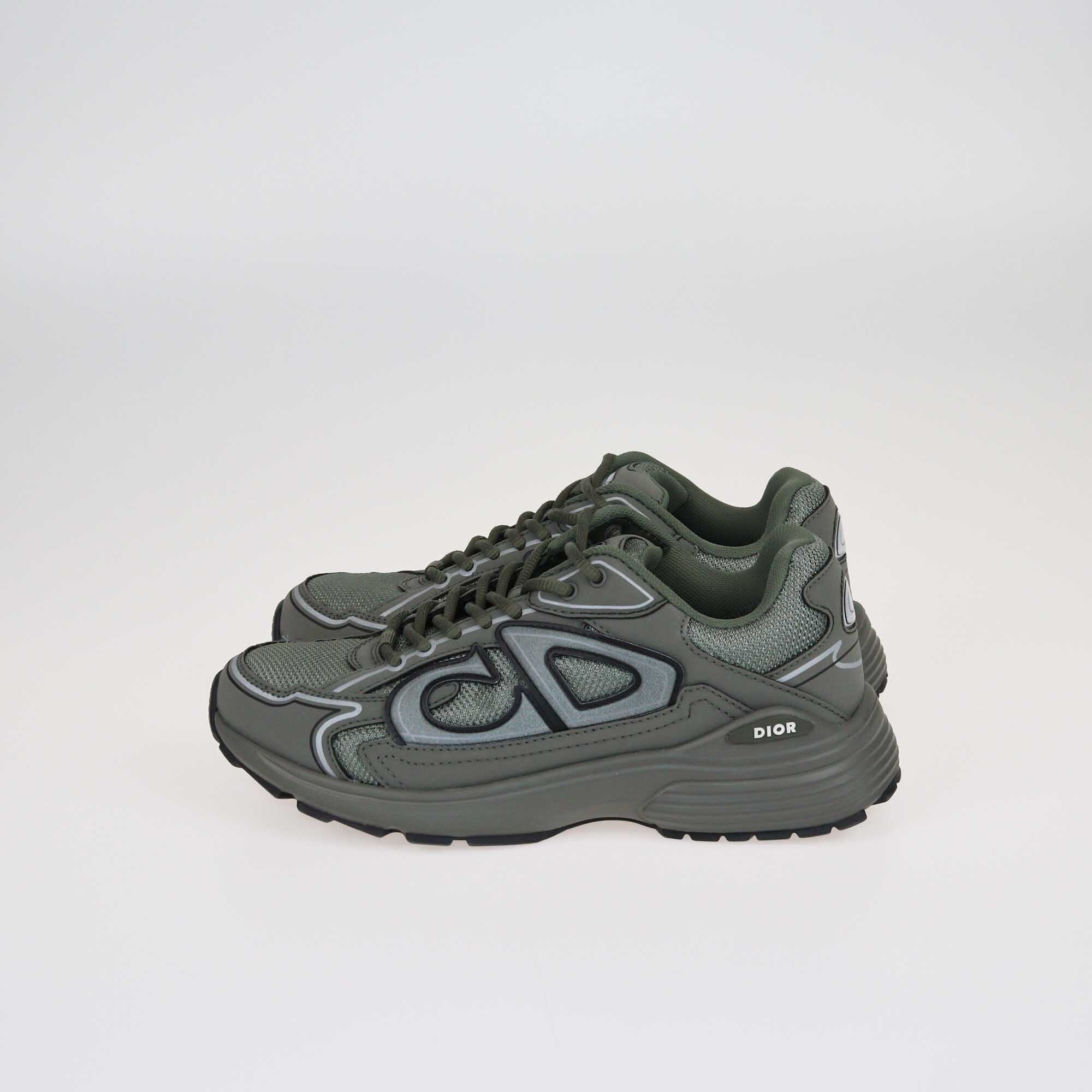 Dior Army Green B30 Low Top Sneakers Shoes Christian Dior 