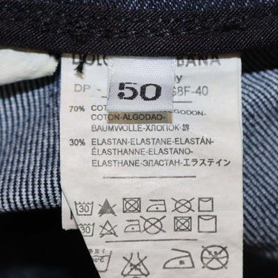 Dolce & Gabbana Wash Navy Blue Denim Straight Leg Pants