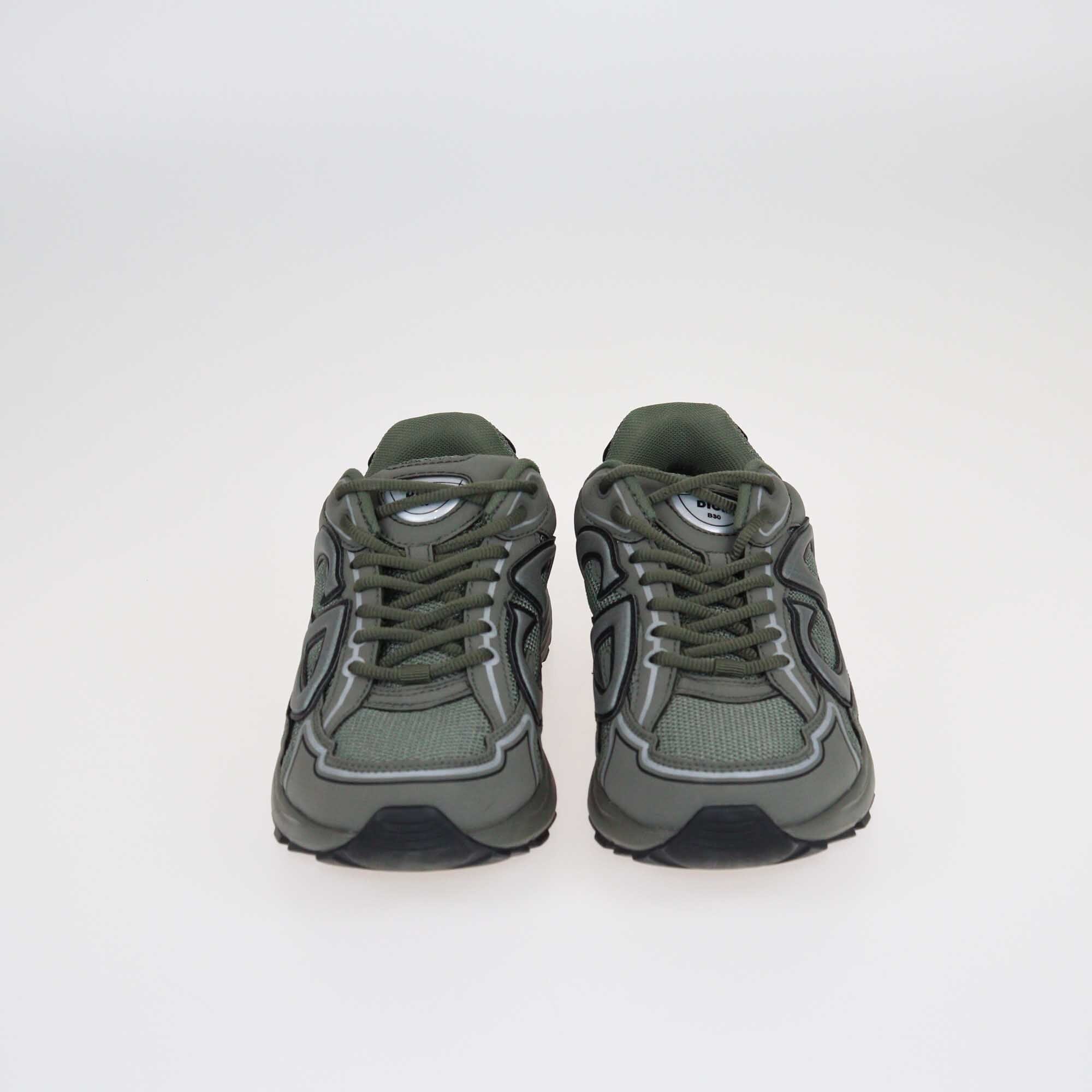 Dior Army Green B30 Low Top Sneakers Shoes Christian Dior 