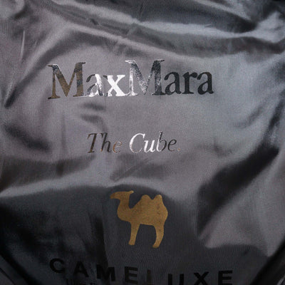 Max Mara Black Quilted Polyester The Cube Hooded Bomber Jacket