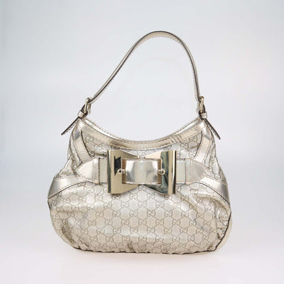 Gucci Gold Guccissima Leather Medium Queen Hobo