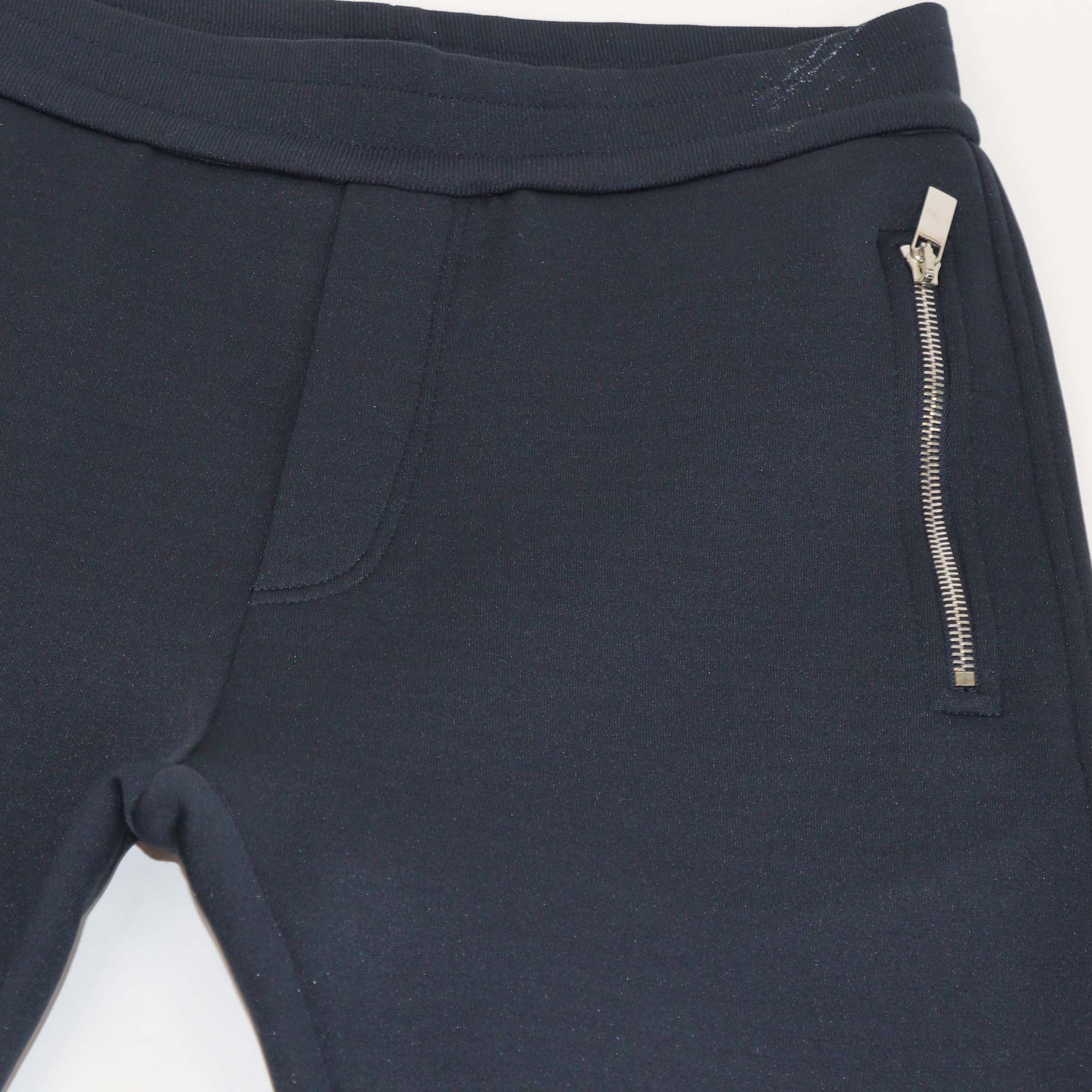 Dior Homme Navy Blue Technical Fabric Zip Pocket Track Pants