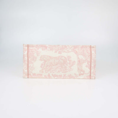 Christian Dior Pink Toile de Jouy Embroidery Medium Book Tote