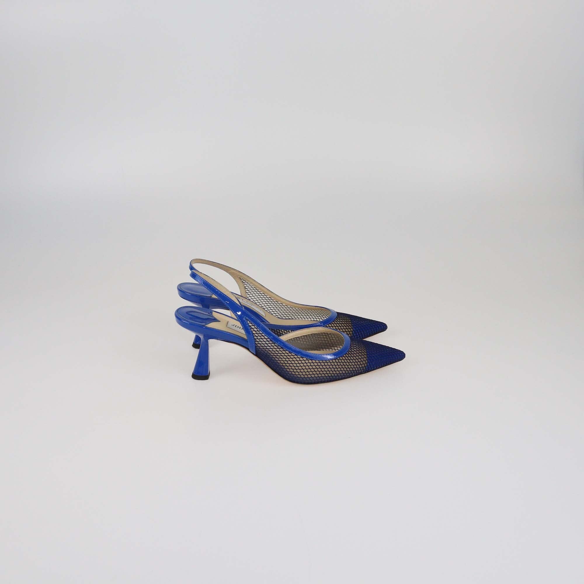 Jimmy Choo Blue Fetto Slingback Pumps Womens Jimmy Choo 