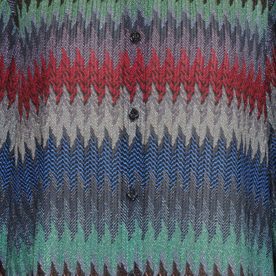 Missoni Multicolor Viscose Snake Pattern Long Sleeve Shirt