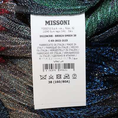 Missoni Multicolor Viscose Snake Pattern Long Sleeve Shirt