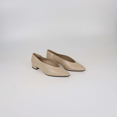 Loro Piana Natural Light Camel Rebecca Ballet Flats Womens Loro Piana 