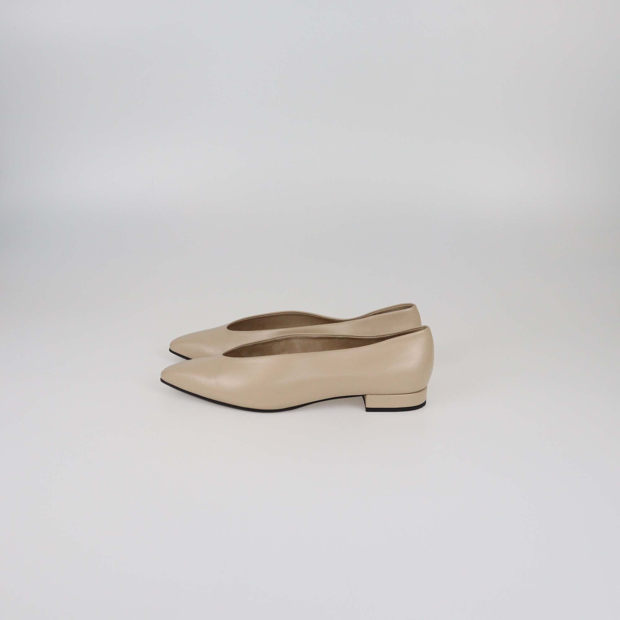 Loro Piana Natural Light Camel Rebecca Ballet Flats Womens Loro Piana 