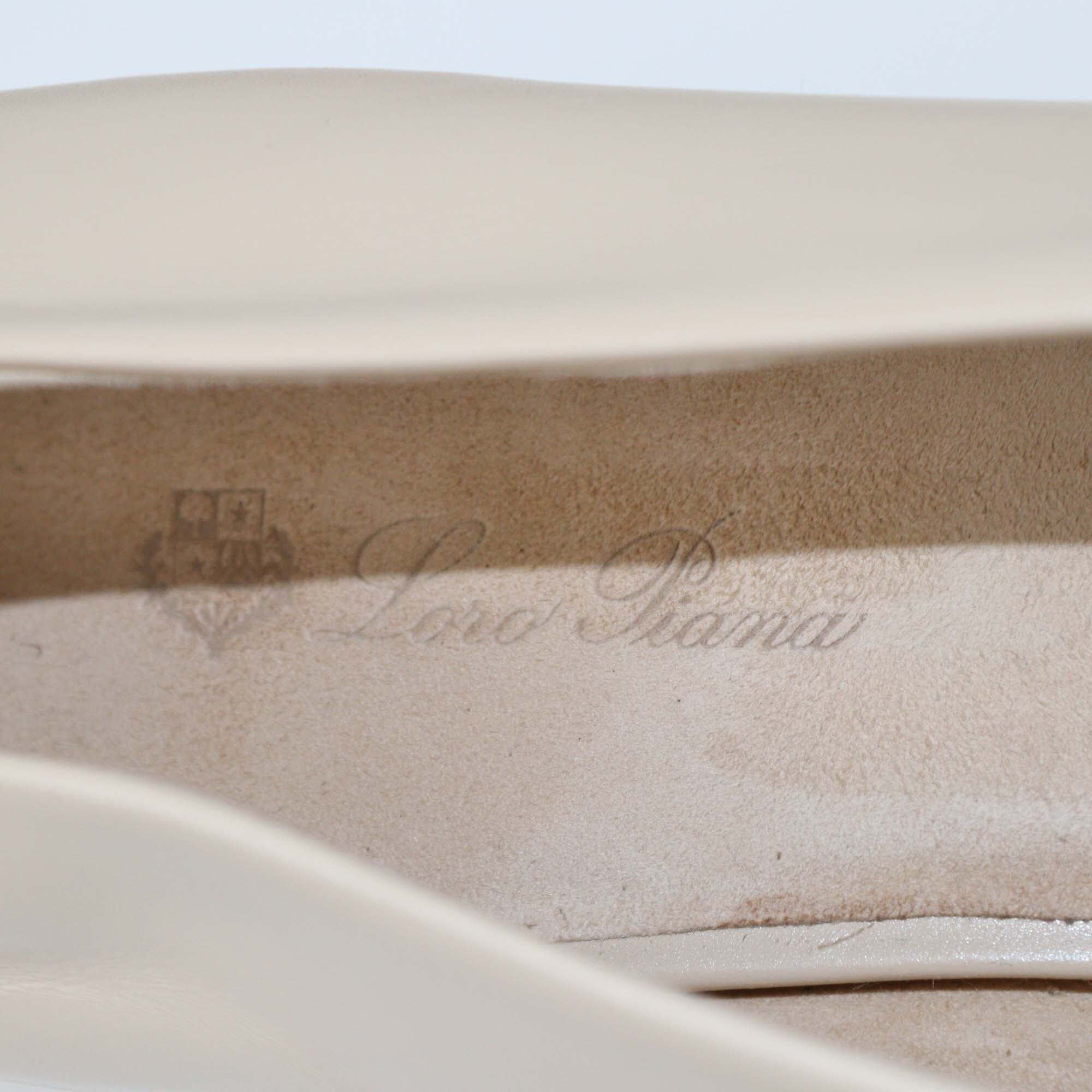 Loro Piana Natural Light Camel Rebecca Ballet Flats Womens Loro Piana 