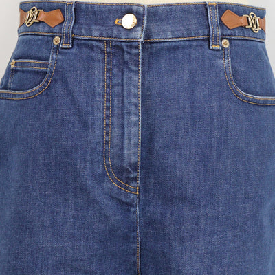 Louis Vuitton Blue Denim Mini Shorts