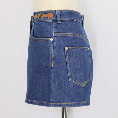 Louis Vuitton Blue Denim Mini Shorts