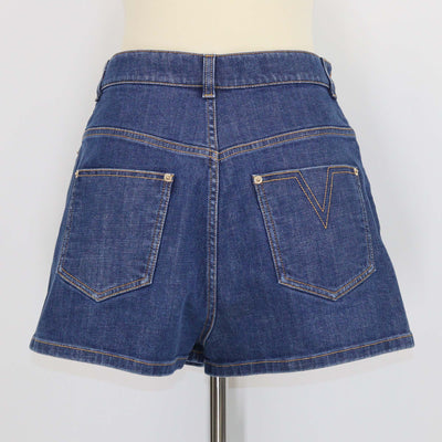 Louis Vuitton Blue Denim Mini Shorts