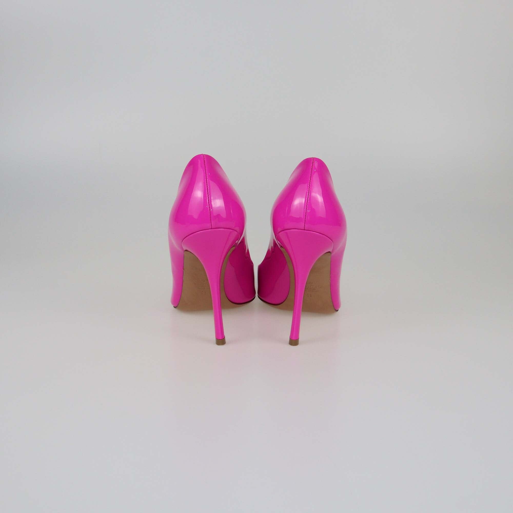 Valentino Pink Patent One Stud Pumps Womens Valentino 