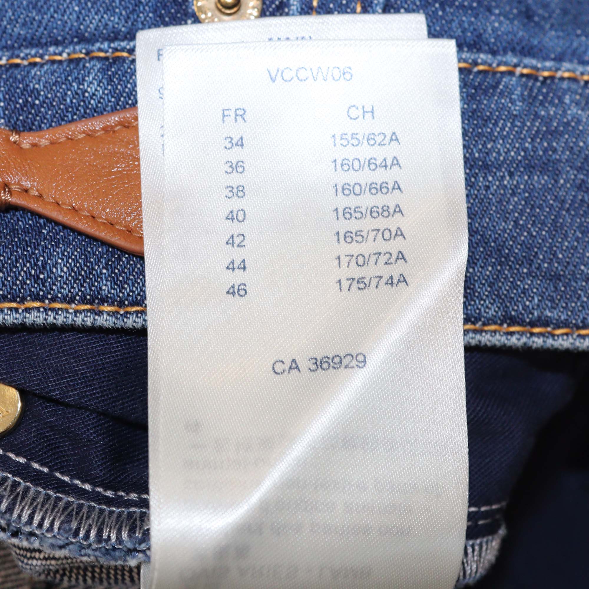 Louis Vuitton Blue Denim Mini Shorts