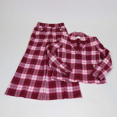 Zimmermann Multicolor Wool Blend Checked Single Breasted Blazer & Trouser Set