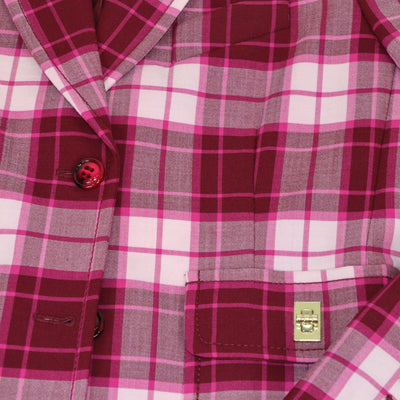 Zimmermann Multicolor Wool Blend Checked Single Breasted Blazer & Trouser Set