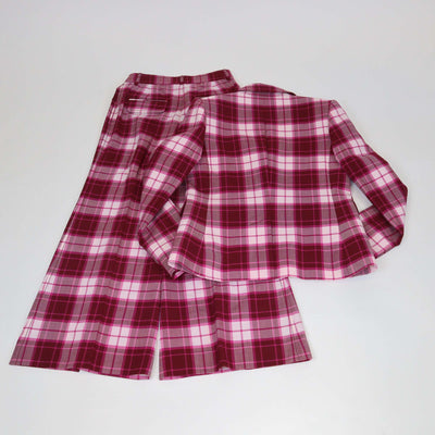 Zimmermann Multicolor Wool Blend Checked Single Breasted Blazer & Trouser Set