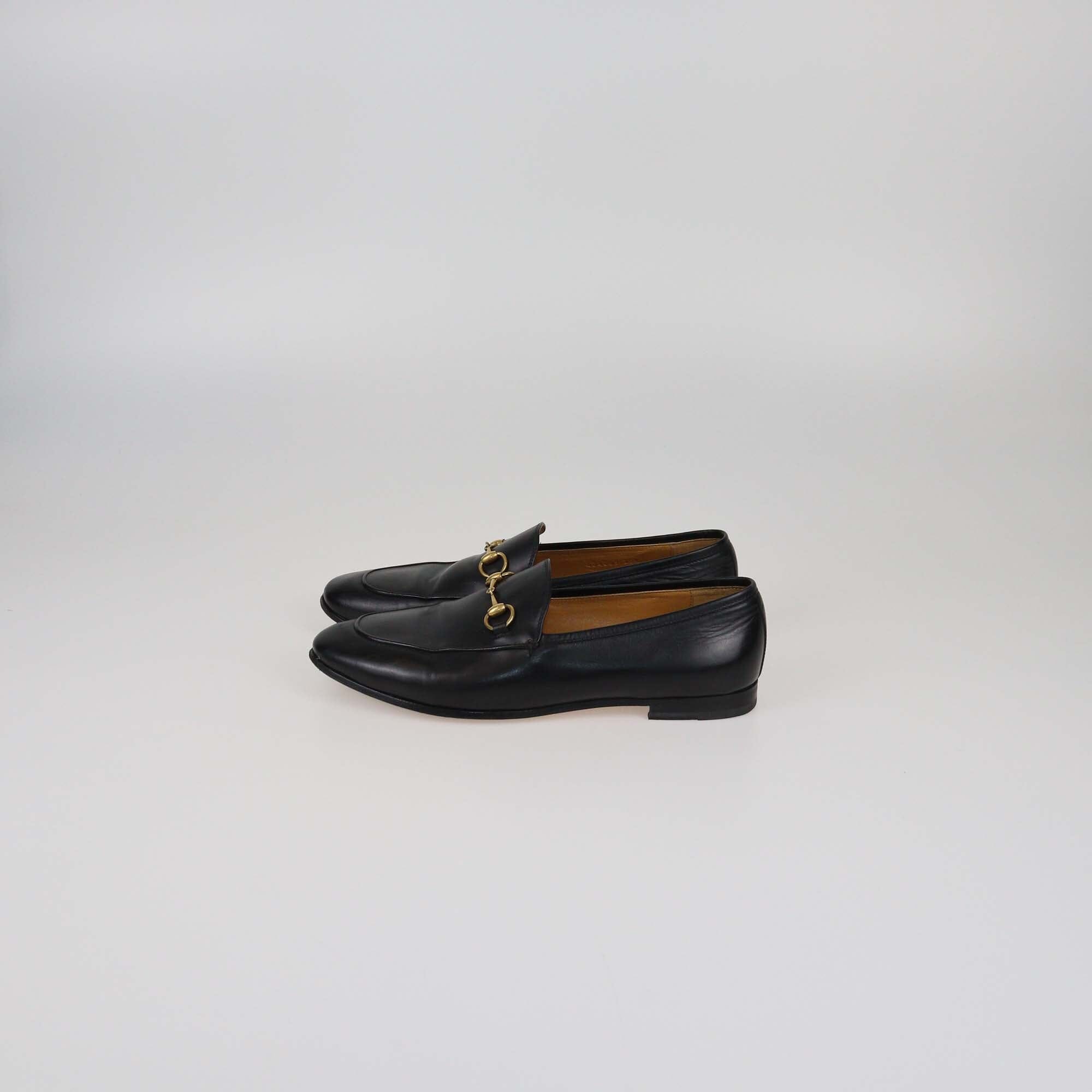 Gucci Black Jordaan Loafers Womens Gucci 