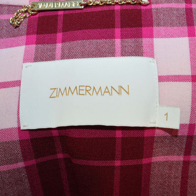 Zimmermann Multicolor Wool Blend Checked Single Breasted Blazer & Trouser Set