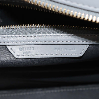 Celine Grey Leather Mini Luggage Tote