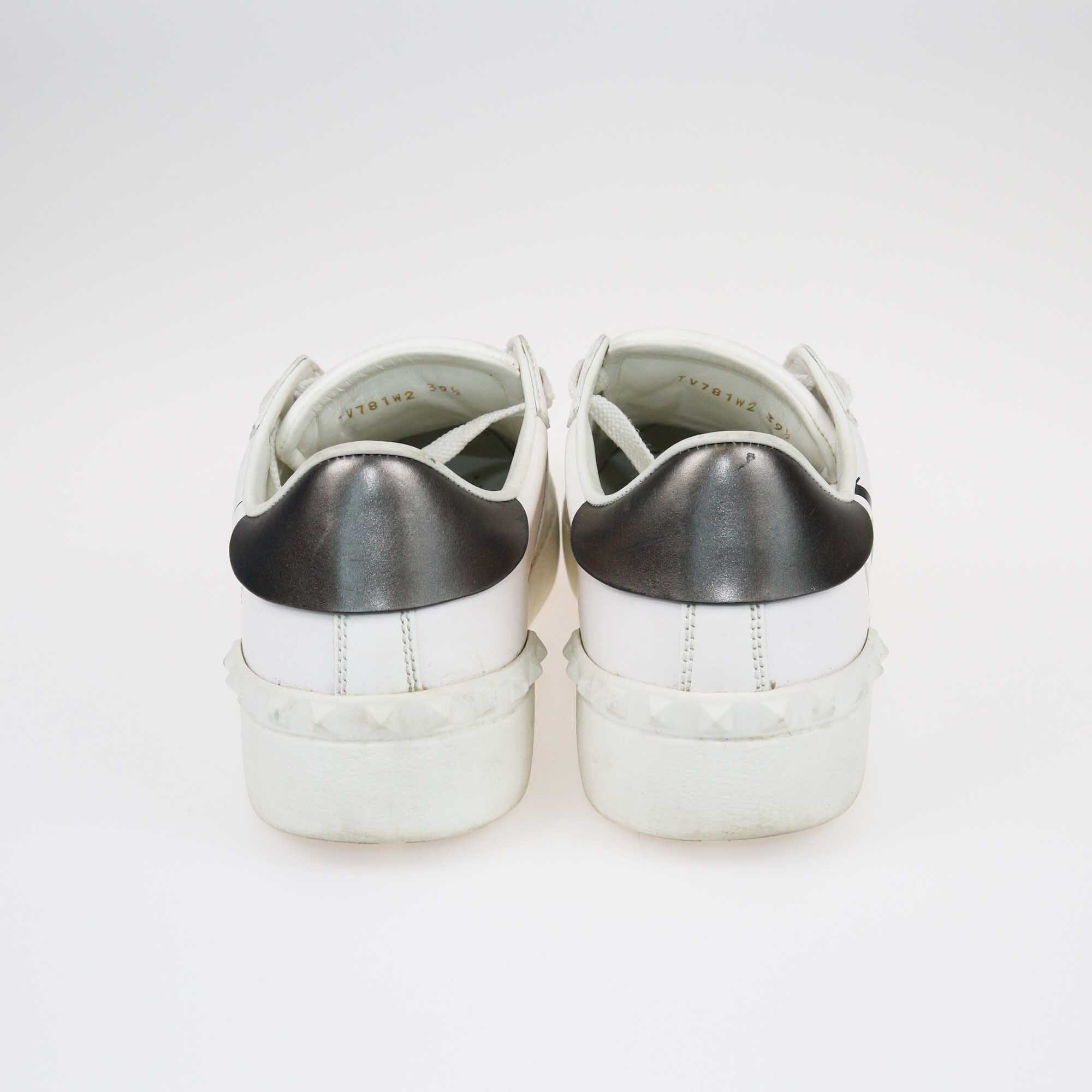 Valentino White/Metallic VLTN Low Top Sneakers Shoes Valentino 