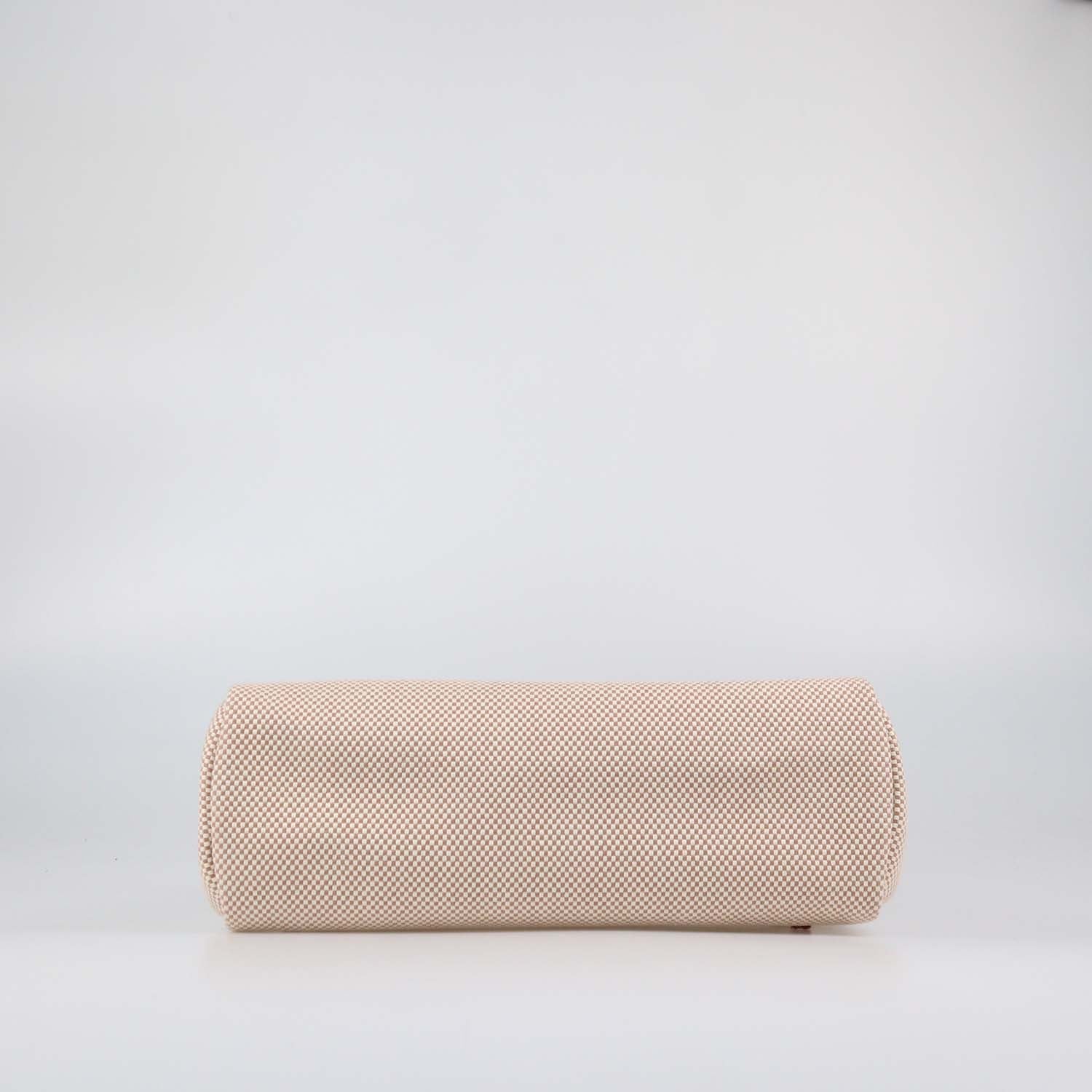 Hermes Ecru Beige/Naturel Sable Criss Viking Canvas and Vache Hunter Leather Herbag Zip 31 Bag
