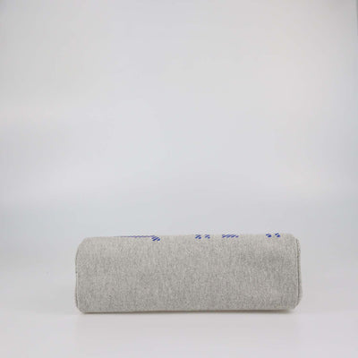 Hermes Bleu France/Ecru Canvas and Vache Hunter Leather Brides De Gala Herbag Zip 31 Bag