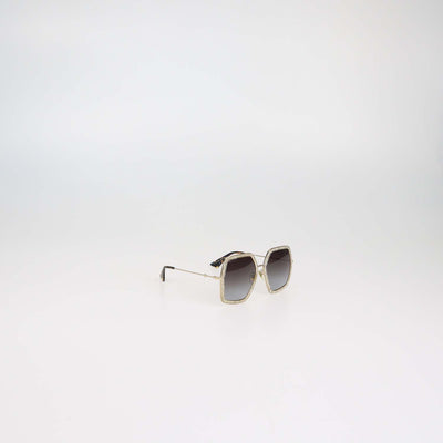 Gucci Gold,Black Gradient Oversized Sunglasses