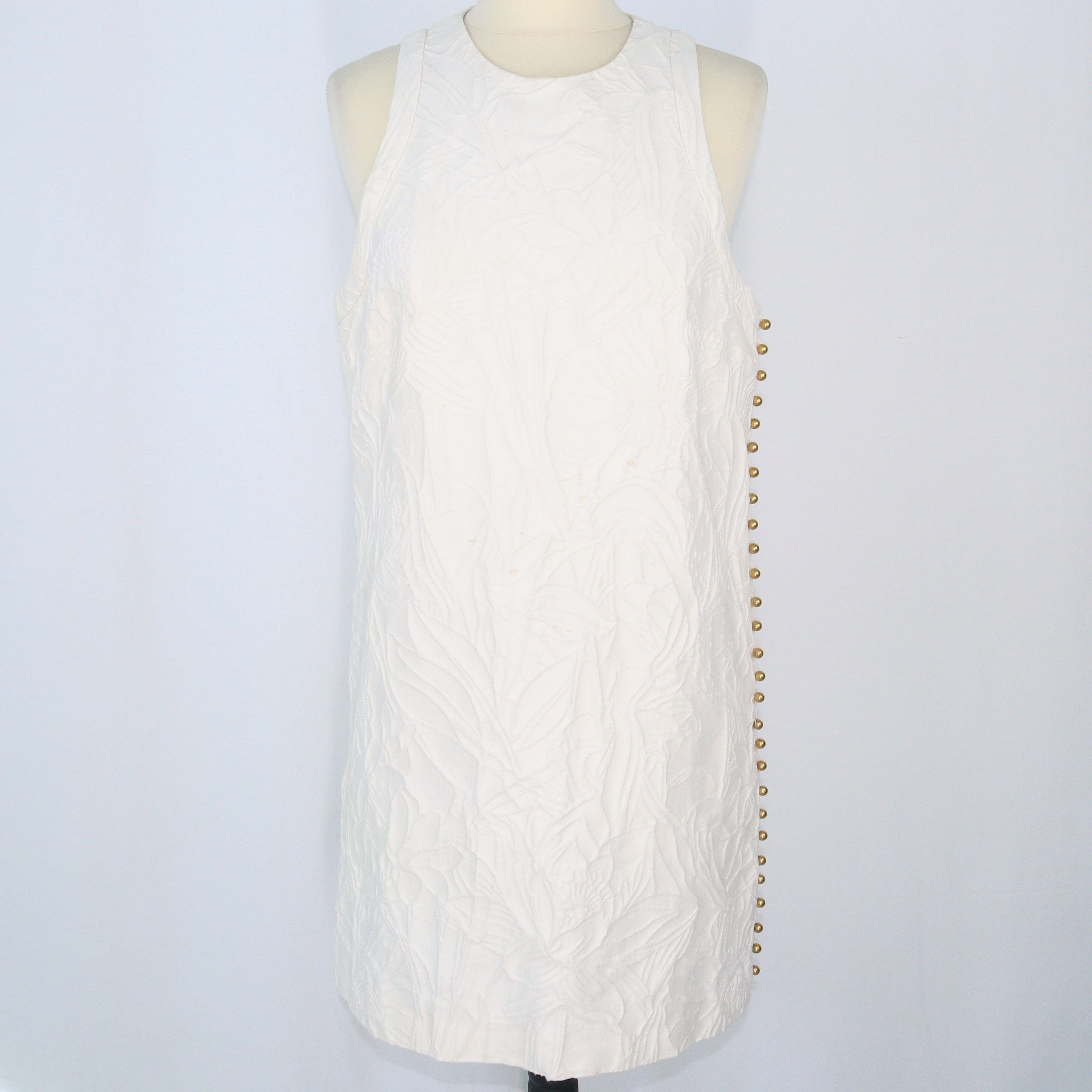 White Embossed Effect Midi Dress Clothing Gucci 