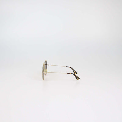 Gucci Gold,Black Gradient Oversized Sunglasses