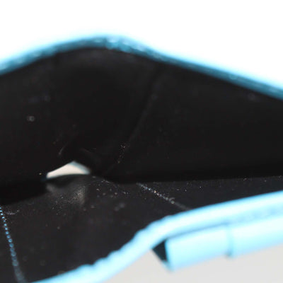 Comme des Garcons Light Blue Leather Classic Bifold Wallet