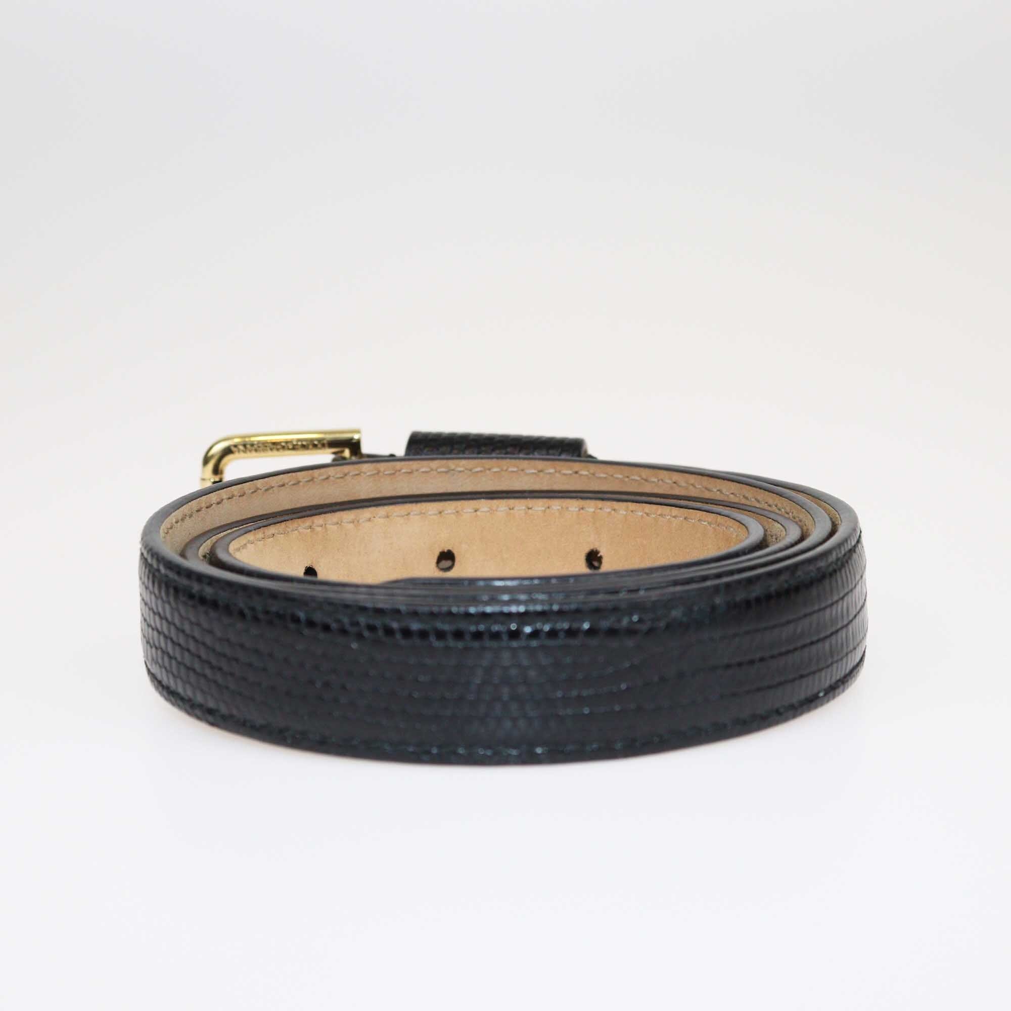 Dolce & Gabbana Black Lock Padlock Embellished Belt Accessories Dolce & Gabbana 