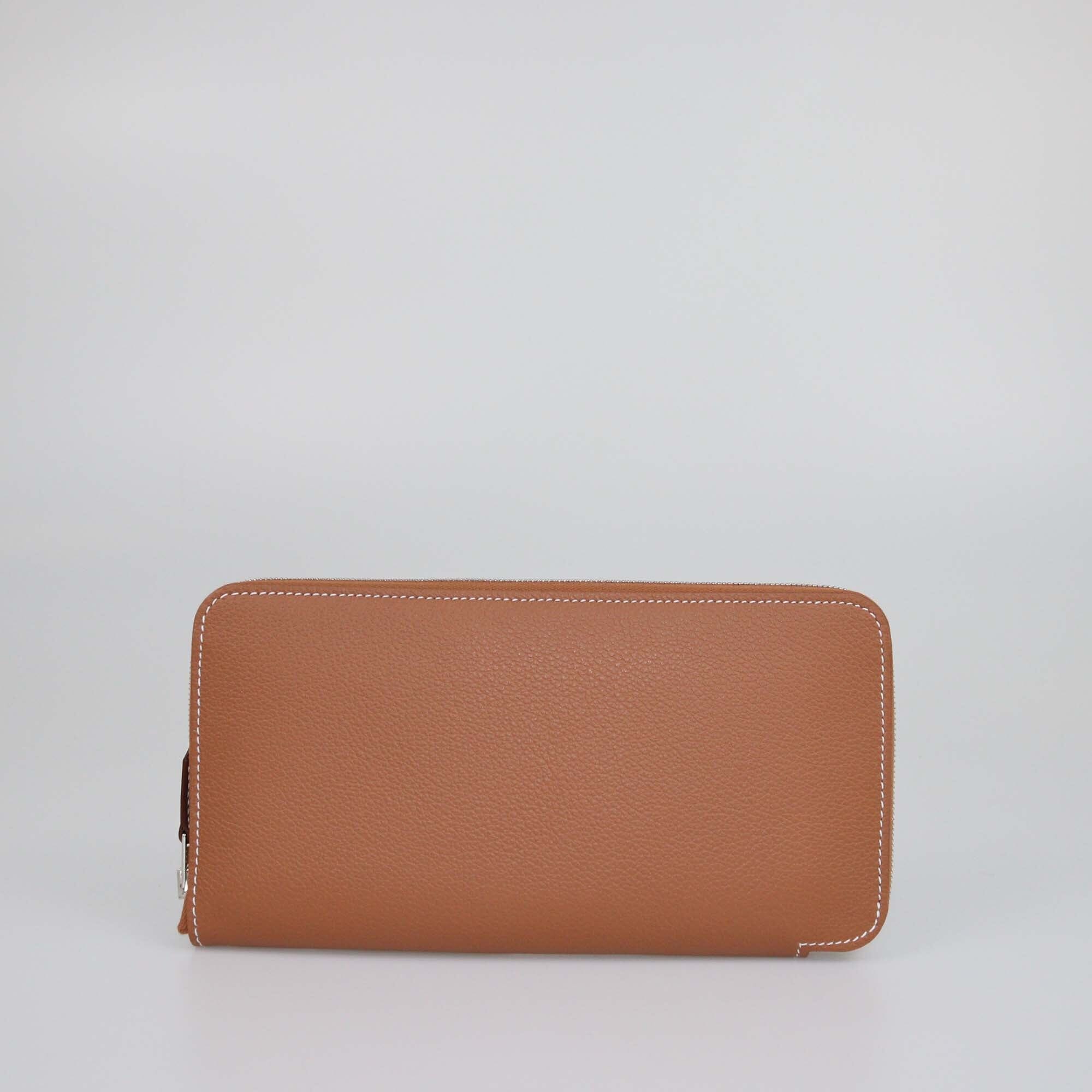 Hermes Gold Evercolor Silk'In Classic Long Wallet Womens Hermes 