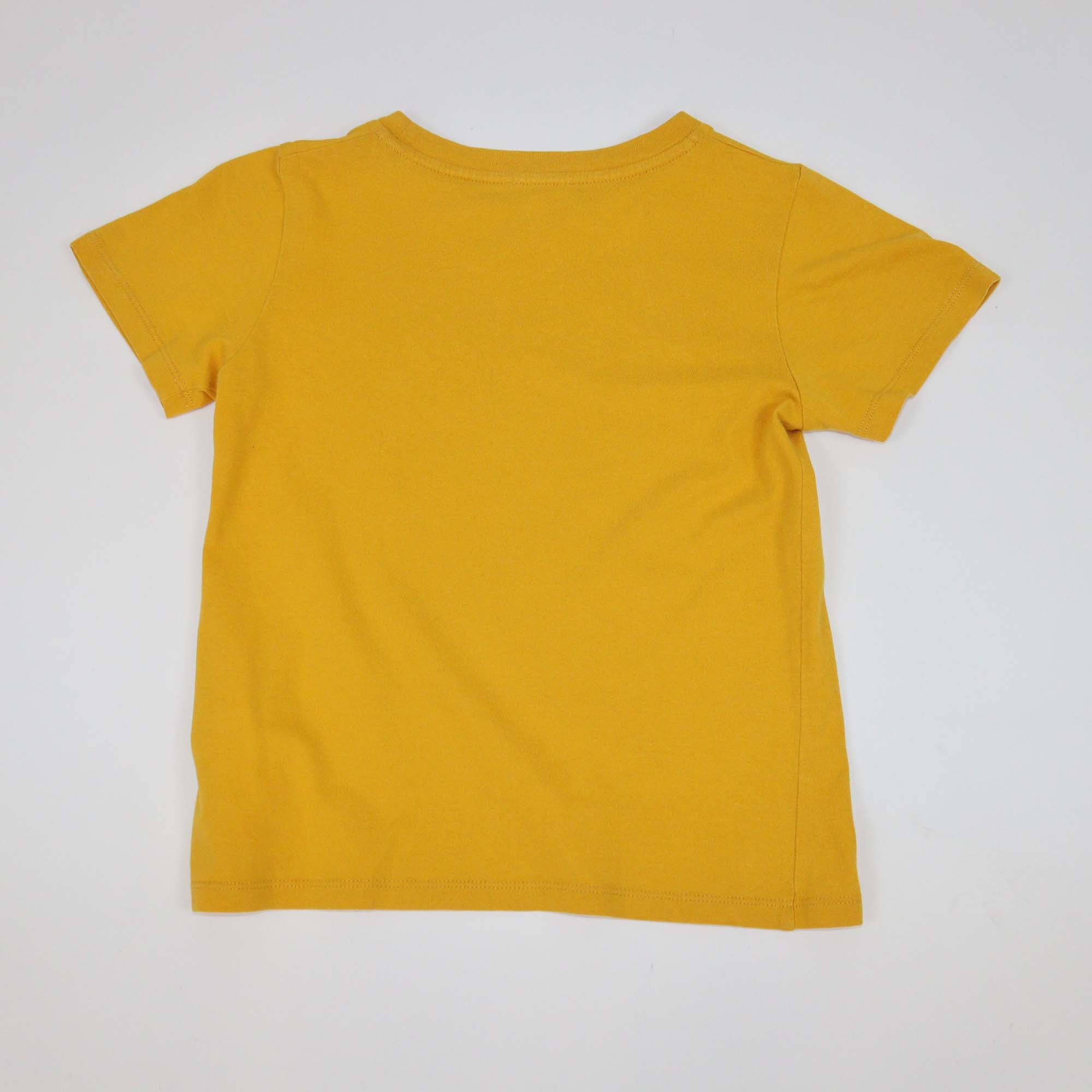 Gucci Kids Mustard Cotton Keep The Beat Print T-Shirt