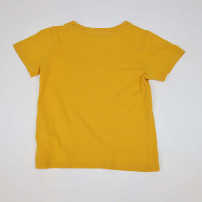 Gucci Kids Mustard Cotton Keep The Beat Print T-Shirt