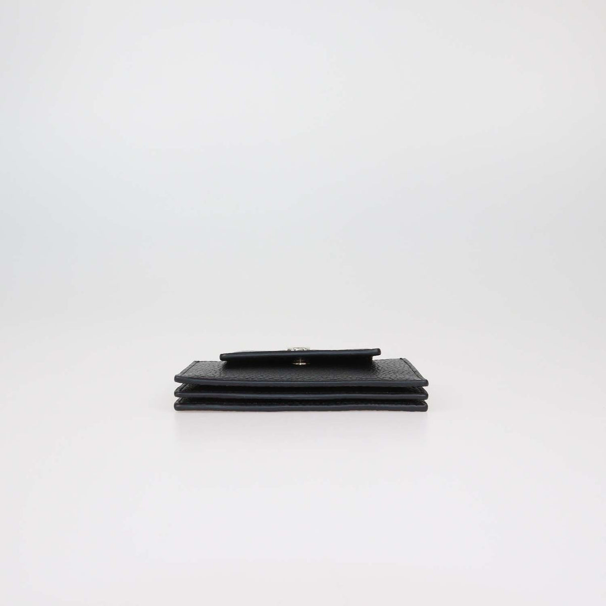 Aigner Black Leather Delia Card Holder