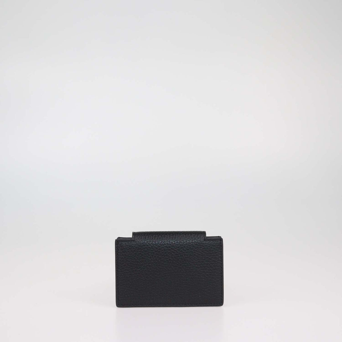 Aigner Black Leather Delia Card Holder