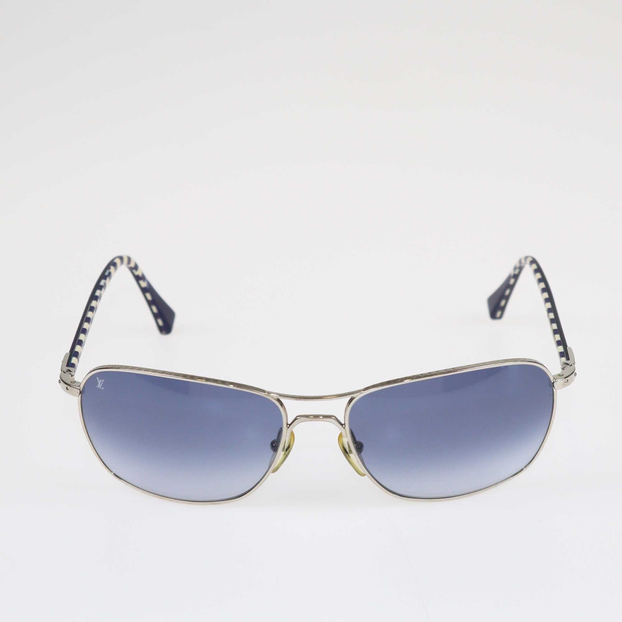 Louis Vuitton Blue Damier Gradient Conspiration Sunglasses Accessories Louis Vuitton 