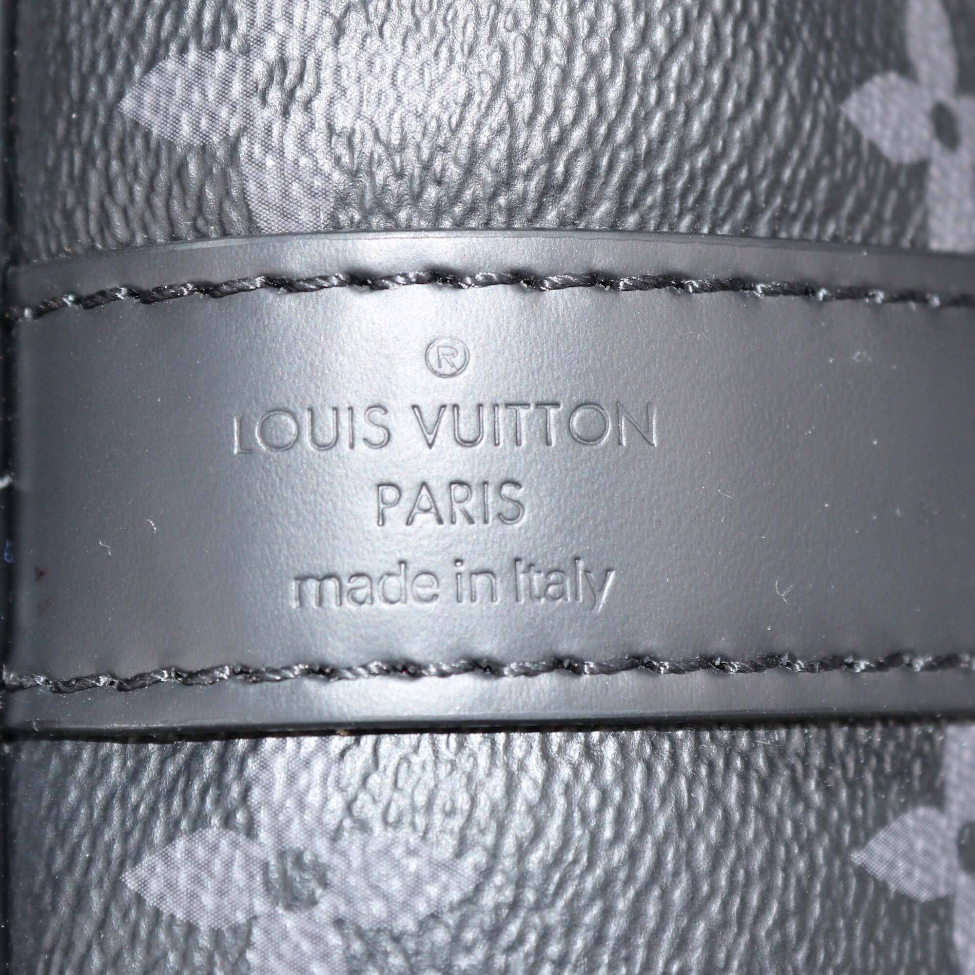 Louis Vuitton Monogram Eclipse Canvas Keepall Bandouliere 55 Bag Mens Louis Vuitton 