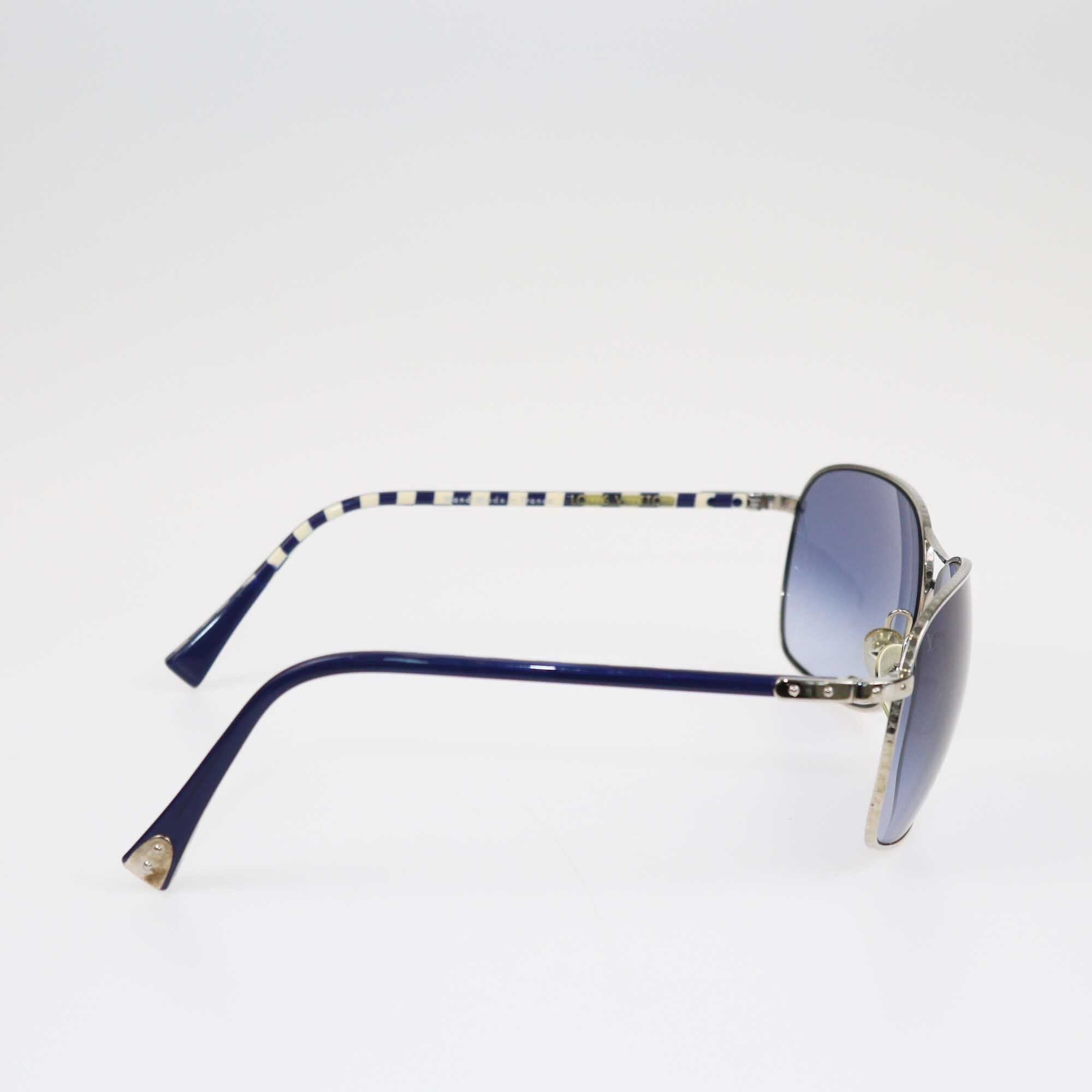 Louis Vuitton Blue Damier Gradient Conspiration Sunglasses Accessories Louis Vuitton 